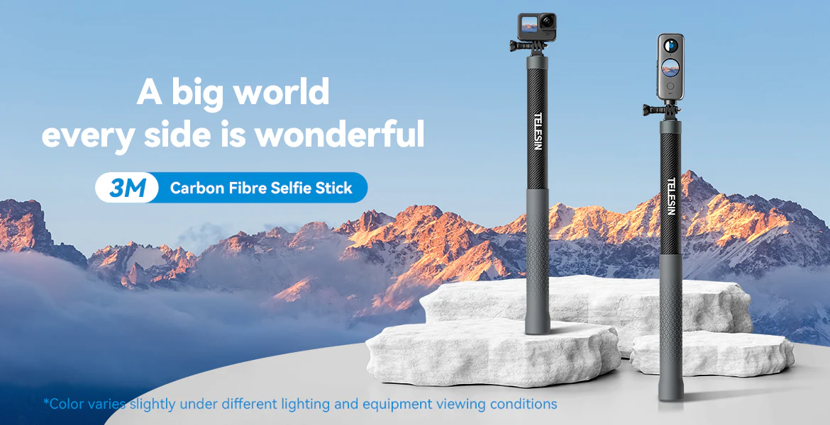 Telesin 3M Carbon Fiber Selfie Stick (3.0)