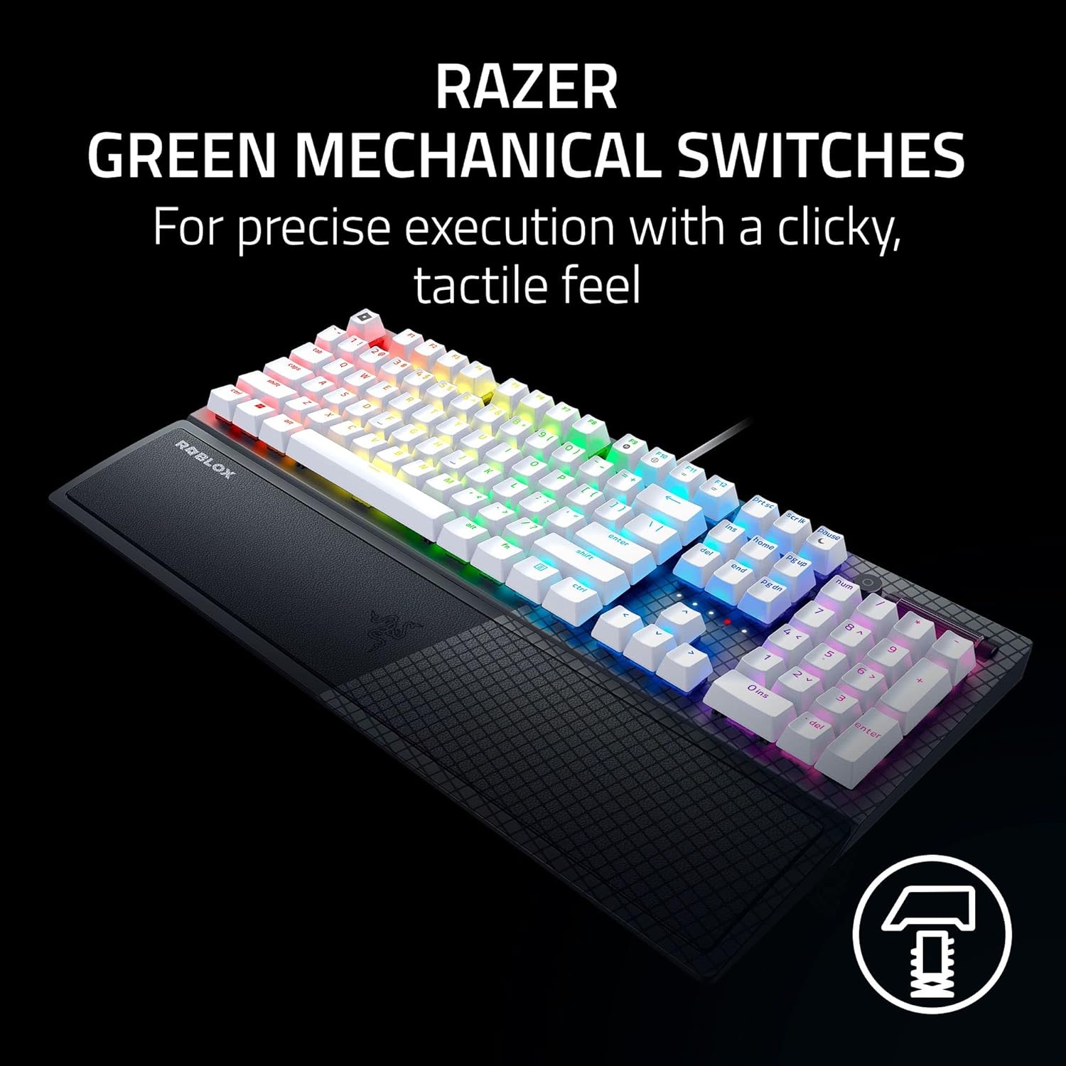 Razer BlackWidow V3 Roblox Edition Green Switch ingilizce klavye (1)