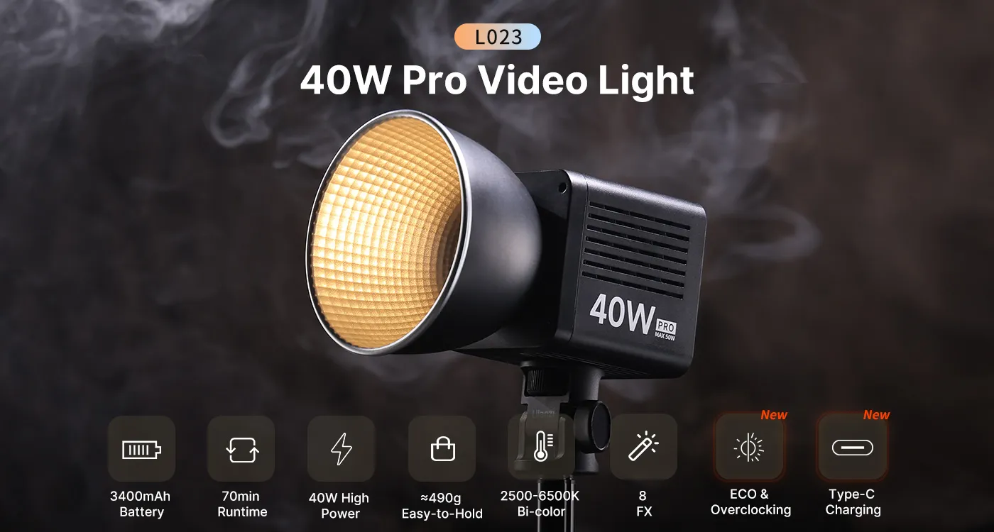 Ulanzi 40W Pro LED Video Light (L023)