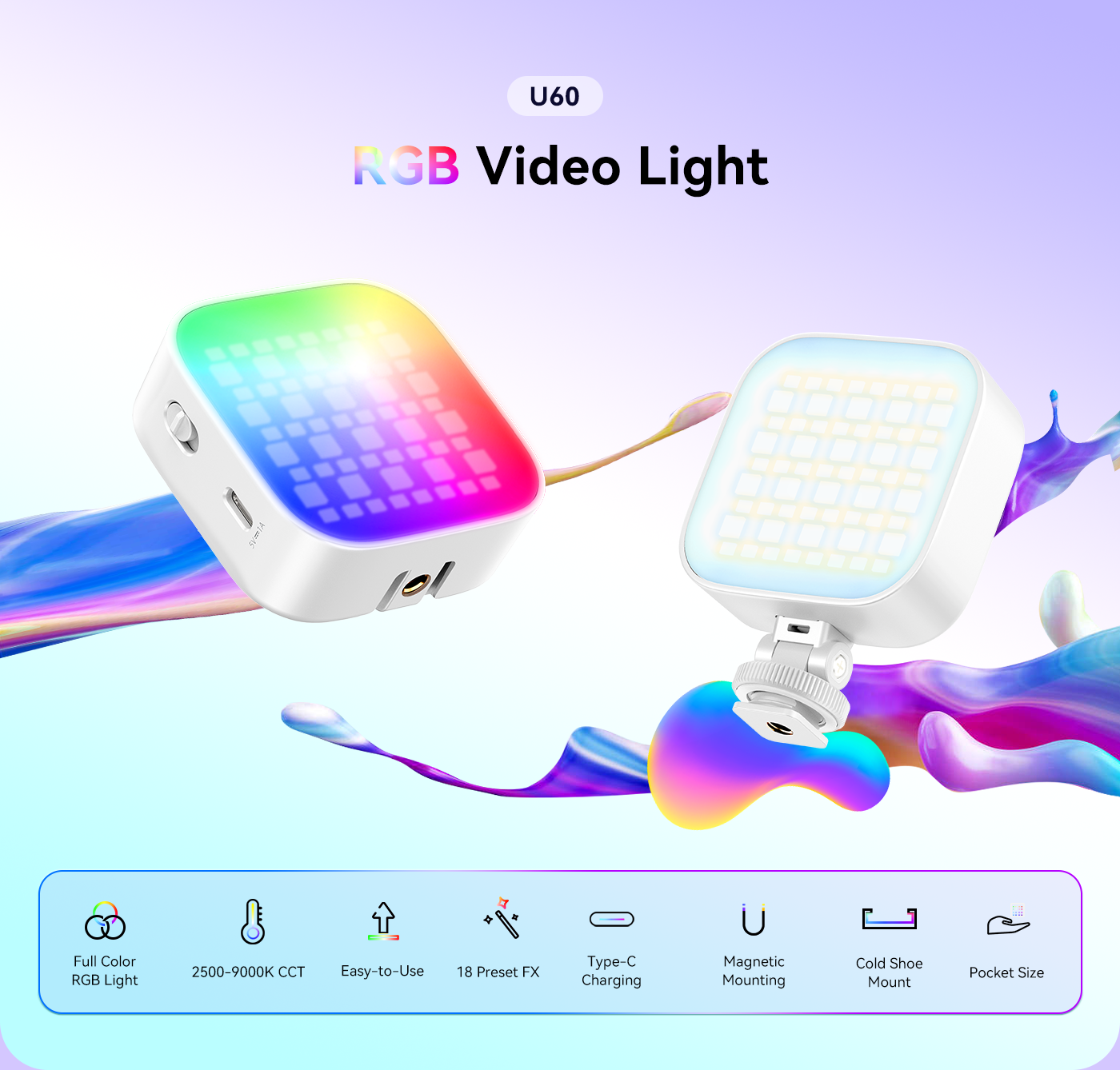 Ulanzi U60 Full Color RGB Light